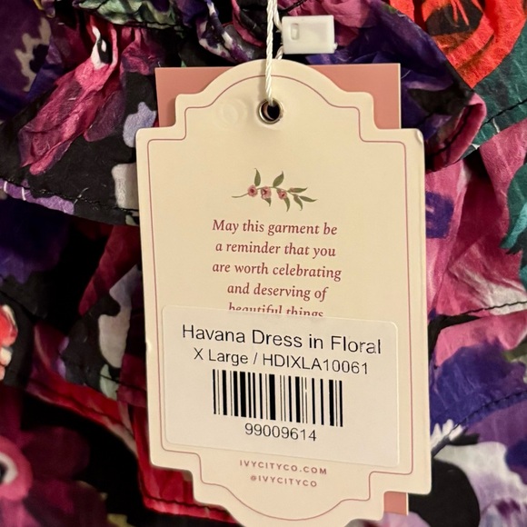 Ivy City Co Havana Dress Floral Ruffle Maxi XL NWT Romantic Vacation - Picture 4 of 7